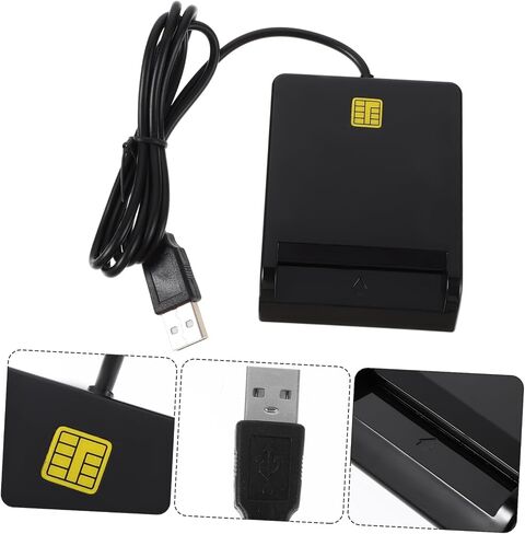 PRETYZOOM Card Reader for Multiple Cards Multi-Function for ATM Ic Id CAC Sim Smart USB Portable High-Speed Performance in Saudi Arabia