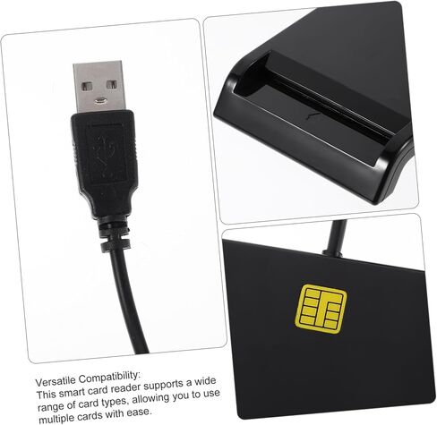PRETYZOOM Card Reader for Multiple Cards Multi-Function for ATM Ic Id CAC Sim Smart USB Portable High-Speed Performance in Saudi Arabia