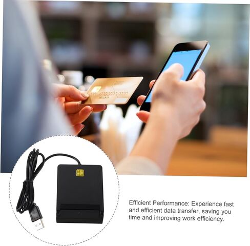 PRETYZOOM Card Reader for Multiple Cards Multi-Function for ATM Ic Id CAC Sim Smart USB Portable High-Speed Performance in Saudi Arabia