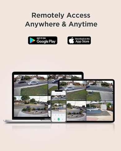 نظام كاميرا أمان 4K PoE، كاميرات برجية IP قبة 4X 8MP سلكية مع اكتشاف مركبة شخص AI للتسجيل المنزلي 24/7، ميكروفون مدمج، وصول عن بعد، 4K 8CH NVR 2TB HDD، PD94CA30408-8M in Kuwait