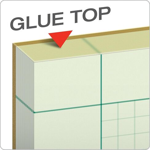 Ampad Evidence Engineering Pad, 100 Sheets, 5 Squares Per Inch, Green Tint, 11"H x 8 1/2"W, Sold as 6 Pack in Saudi Arabia
