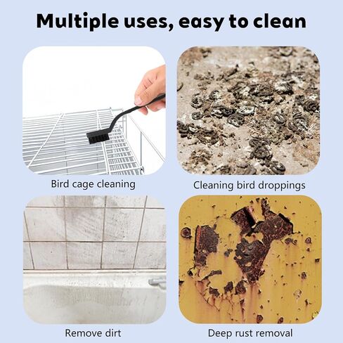 3PCS Bird Cage Cleaning Brush Set Copper,Nylon & StainlessSteel Brushes for ParrotCages,Kennels,Perches and More in Saudi Arabia