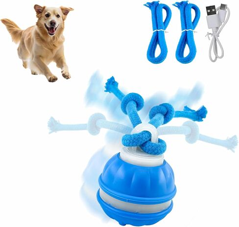Interactive Dog Toys，Peppy Pet Ball for Dogs，Motion Activate Rolling Ball for Puppy/Medium Dogs，Active Rolling Dog Bal l Wicked Bal l for Daily Training, Dog Toys to Keep Them Busy (Orange) in Saudi Arabia