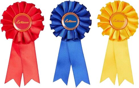 Lemieux Toy Pony Rosette Pack - مجموعة من ثلاثة ردودة ساتان - تهنئة لعبة Pony - مناسبة للأعمار 3+ in Kuwait