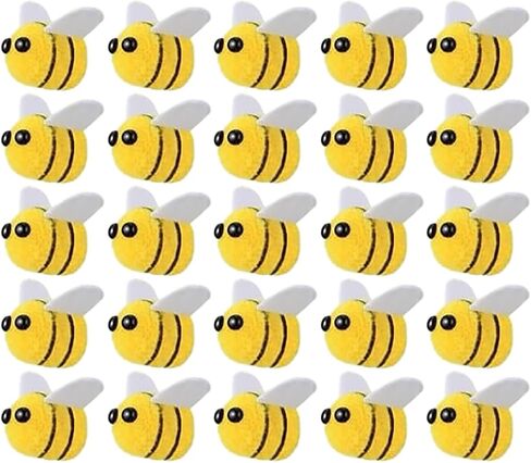 Sndperiexam 30 PCS Mini Wool Felt Bees Cute Bee Craft Supplies Love for Crafts Plush Bees Bees Decor in Saudi Arabia