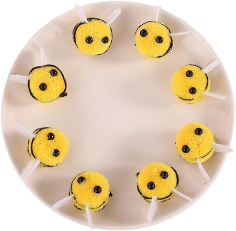 Sndperiexam 30 PCS Mini Wool Felt Bees Cute Bee Craft Supplies Love for Crafts Plush Bees Bees Decor in Saudi Arabia