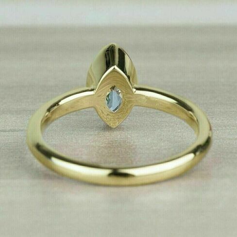 تم إنشاء مختبر Marquise Marquise 2ct 2ct Marquise Lab خاتم الخطوبة ، 14 ألفًا من الذهب الأصفر (الأصفر ، 7.75) in Saudi Arabia