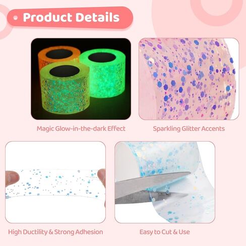 Omistar 10 PCS Nano Tapes ، Multicolor Nano Tape Bubble Kit و Multi-Color و Bubble Making Corning for Crafting و Tecoring و DIY ، مناسبة للمبتدئين والأطفال (65.6 قدم × 2 بوصة) in Kuwait