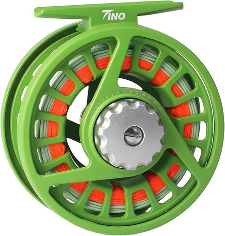 بكرة الصيد M MAXIMUMCATCH Tino Fly Fishing Reel (3/4wt 5/6wt 7/8wt) وبكرة الذبابة المحملة مسبقًا مع مجموعة الخط in Saudi Arabia
