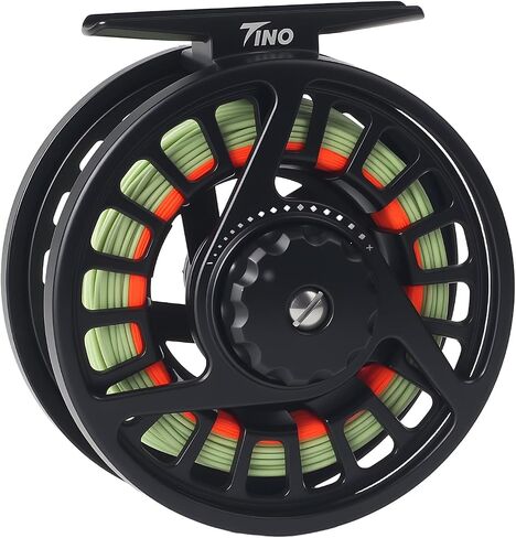 Maxcatch Tino Fly Fishing Reel, Large Arbor All Aluminum with CNC Cutting Trout Fly Reels, 3/4 5/6 7/8wt in Saudi Arabia
