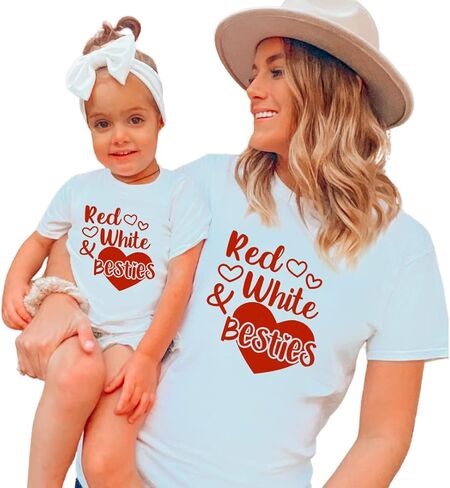 الأصدقاء الأبيضون البيض ، الرابع من يوليو الأم وأنا مطابقة Tshirts ماما والطفلة ، والابنة الأم في الرابع من يوليو ، والقرصات الرابع من يوليو المطابقة ، و MOMY و ME الرابع من يوليو متطابقة. in Saudi Arabia