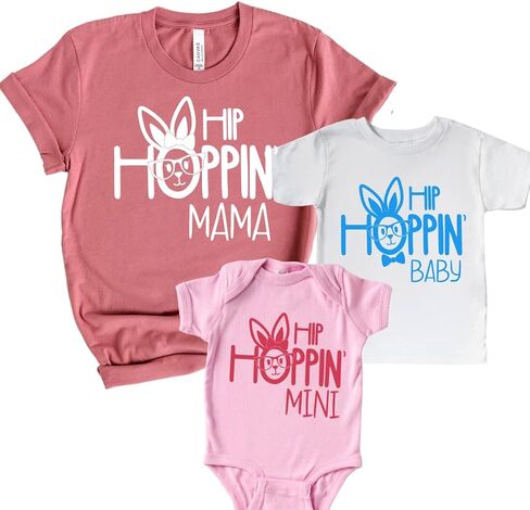 Hopping Mama Mini Mommy and Me Clothes Easter, Cute Mom and Daughter Easter Matching Outfits, Son Mother Baby Matching Mommy and Me Easter Shirts, Easter Gifts for Mom and Baby. BEARS1 Multicolor in Saudi Arabia