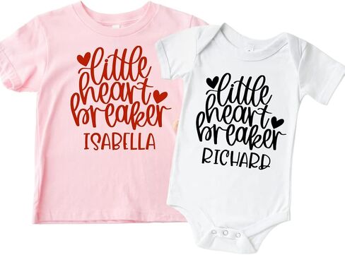 Little Heart Breaker Baby Valentines Day Outfit Boy Or Girl, Cute Toddler Boy Valentines Day Shirt, Valentine's Day Outfit for Toddler Girl, Newborn Valentine's Day Onesie. Multicolor in Saudi Arabia