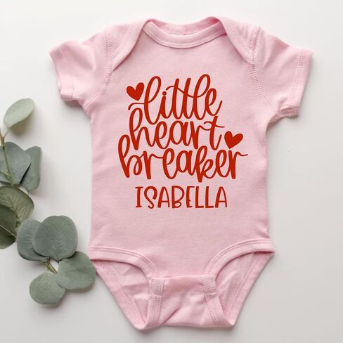 Little Heart Breaker Baby Valentines Day Outfit Boy Or Girl, Cute Toddler Boy Valentines Day Shirt, Valentine's Day Outfit for Toddler Girl, Newborn Valentine's Day Onesie. Multicolor in Saudi Arabia