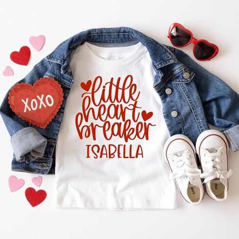 Little Heart Breaker Baby Valentines Day Outfit Boy Or Girl, Cute Toddler Boy Valentines Day Shirt, Valentine's Day Outfit for Toddler Girl, Newborn Valentine's Day Onesie. Multicolor in Saudi Arabia
