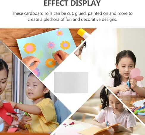 أنابيب من الورق المقوى 25pcly 25pcs لـ DIY الورق الفارغ لمشاريع الفنون الإبداعية للبولي أنشطة الفصول الدراسية والمرح صياغة الأفكار in Kuwait