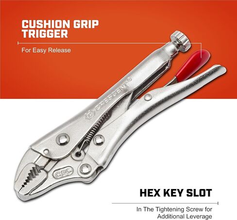 زرادية قفل بفك منحني 5 بوصة مع قطاعة أسلاك من كريسنت - C5CVN-08 in Kuwait