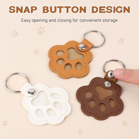 3 PCS Pet Fur Storage Ckeychain ، سلسلة مفاتيح شعر الكلب ، سلسلة المفاتيح على شكل PAW ، مفاتيح هدية ميموريال ، حامل مفتاح مصنوع يدويًا لجمع شعر القط والكلب in Saudi Arabia