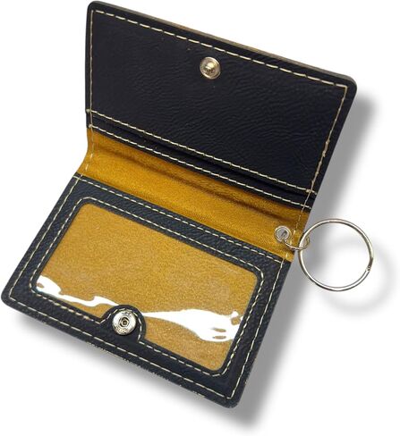 Keychain ID Holder Wallet - Celtic Tree of Life - Leather (Black/Gold) in Saudi Arabia