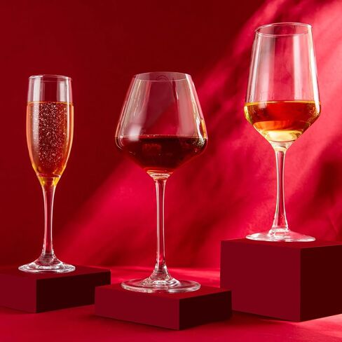 Champagne Glasses,Set of 4,Classic Shape,Hand Blown Elegant Unique Gift for Long stem Sparkling,Wine glasses for Wedding,Birthday Mother’s Day-Ideal for Wine Tasting,Daily Use-6.5 oz,Clear in Saudi Arabia