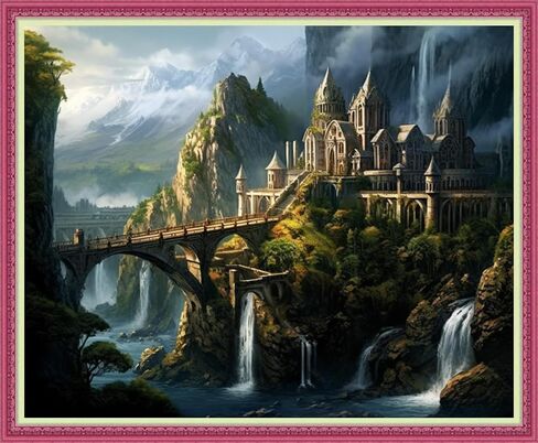 Disnesart Cross Stitch مختومة مجموعات التطريز الكاملة DIY 11CT الخيط القطن المطبوع DIY Needlepoint Kits Craft Edelework مجموعة مجموعات مختومة المتقاطع مع 16x20 بوصة in Kuwait