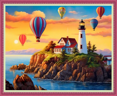 Disnesart Cross Stitch مختومة مجموعات التطريز الكاملة DIY 11CT الخيط القطن المطبوع DIY Needlepoint Kits Craft Edelework مجموعة مجموعات مختومة المتقاطع مع 16x20 بوصة in Saudi Arabia