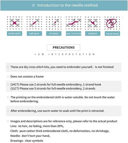 Disnesart Cross Stitch مختومة مجموعات التطريز الكاملة DIY 11CT الخيط القطن المطبوع DIY Needlepoint Kits Craft Edelework مجموعة مجموعات مختومة المتقاطع مع 16x20 بوصة in Saudi Arabia