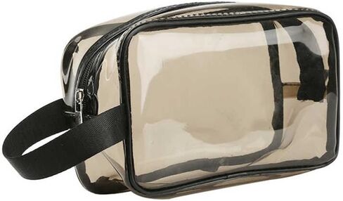 Clear Travel Toiletry Bag,Cosmetic Bag,Dark Transparent Travel Pouch,Best Gift,Christmas in Saudi Arabia