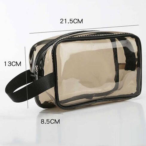 Clear Travel Toiletry Bag,Cosmetic Bag,Dark Transparent Travel Pouch,Best Gift,Christmas in Saudi Arabia