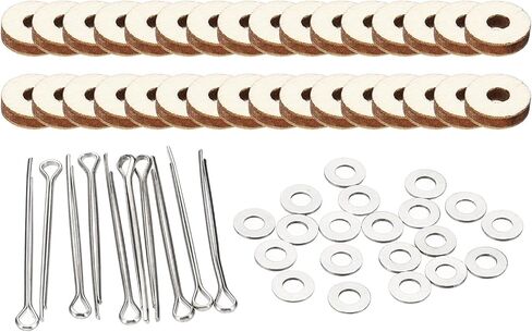 PATIKIL 20mm Doll Joints, 16 Set Removable Cotter Pin Joints Connector and Fiberboard Tray for Bear Limbs Making Head DIY Crafts Accessories in Saudi Arabia