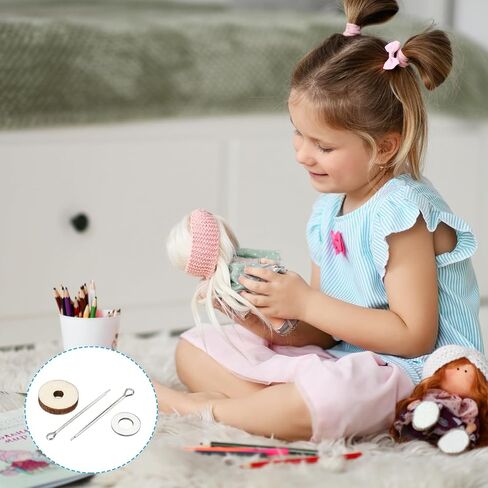PATIKIL 20mm Doll Joints, 16 Set Removable Cotter Pin Joints Connector and Fiberboard Tray for Bear Limbs Making Head DIY Crafts Accessories in Saudi Arabia