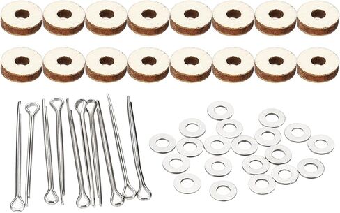 PATIKIL 35mm Doll Joints, 8 Set Removable Cotter Pin Joints Connector and Fiberboard Tray for Bear Limbs Making Head DIY Crafts Accessories in Saudi Arabia