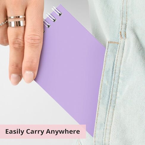 Pocket Small Notebook 3" x 5", Set of 8 Mini Little Spiral Notebook, Nursing Notepad, Perfect for Work, School, Office, Nurse, Travel - Soft Harmony in Saudi Arabia