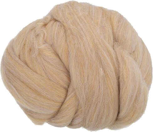 PATIKIL Wool Roving Yarn, 100G/3.53OZ Soft Felting Wool Pure Chunky Roving Yarn Bulk for Needle Felting Knitting Blanket Spinning Weaving DIY Craft, Dark Blue in Saudi Arabia