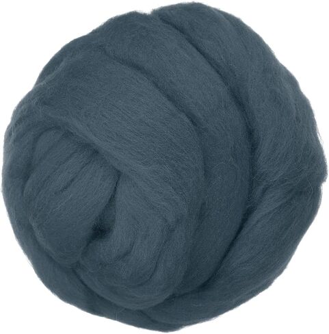 PATIKIL Wool Roving Yarn, 150G/5.3OZ Soft Felting Wool Pure Chunky Roving Yarn Bulk for Needle Felting Knitting Blanket Spinning Weaving DIY Craft, Dark Orange in Saudi Arabia