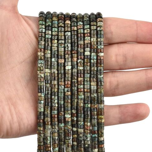 300pcs Dragon Dragon Blood Spacer Beads 2mmx4mm صغيرة شبه حجرية ثمينة Heishi Disc Rondelle Loose Gemstone Mods for Jewelry Making Bracelets Crafts Design Design in Kuwait