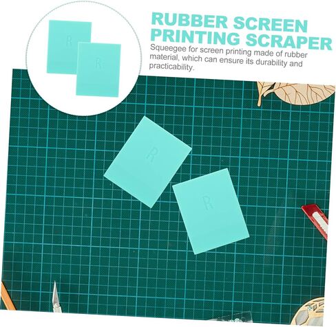 Artibetter 2PCS Screen Printing Squeegee مجموعة شفرات مطاطية لصياغة DIY وتطبيق الحبر للفنانين وصانعي الطباعة in Saudi Arabia