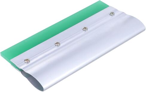 طقم Joofuny Rubber Squeegee لطباعة الشاشة الحريرية 25 سم شفرة مطاطية متينة مع مقبض الألومنيوم للحرف DIY وتطبيق الحبر العشوائي اللون in Kuwait
