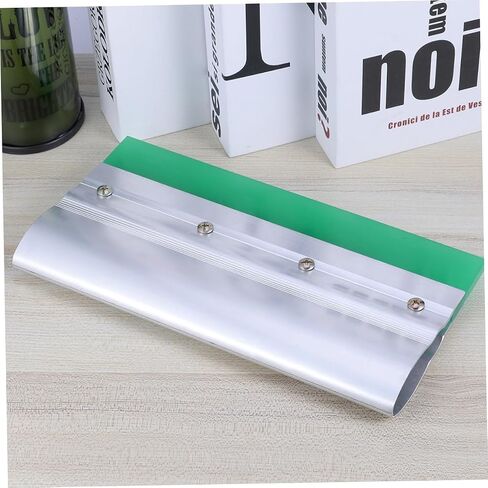 طقم Joofuny Rubber Squeegee لطباعة الشاشة الحريرية 25 سم شفرة مطاطية متينة مع مقبض الألومنيوم للحرف DIY وتطبيق الحبر العشوائي اللون in Kuwait