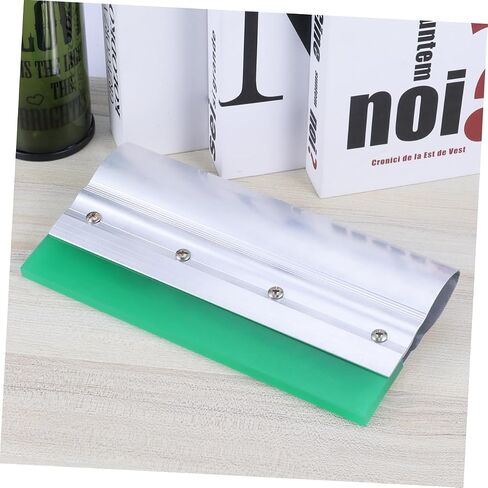 طقم Joofuny Rubber Squeegee لطباعة الشاشة الحريرية 25 سم شفرة مطاطية متينة مع مقبض الألومنيوم للحرف DIY وتطبيق الحبر العشوائي اللون in Kuwait