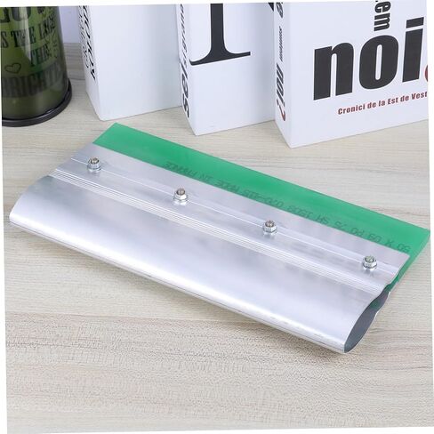 طقم Joofuny Rubber Squeegee لطباعة الشاشة الحريرية 25 سم شفرة مطاطية متينة مع مقبض الألومنيوم للحرف DIY وتطبيق الحبر العشوائي اللون in Kuwait