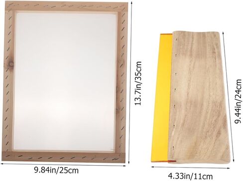 1SET WOOD Rubber Screen Printing Squeegee مكشطة حبر مياه متينة للطباعة اليدوية للتطبيقات الرسومية النسيجية مستلزمات طباعة شاشة التكلفة in Kuwait