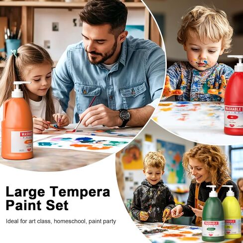 Smallbudi 15 Colors Washable Paint Set for Kids Pumpkin Finger Paint 10oz in Saudi Arabia
