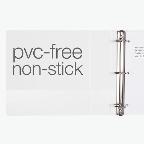 Oxford 2 Inch 3 Ring Binder, D-Ring View with XtraLife Hinge, Non-Stick PVC-Free, White, 540-Sheet Capacity, Single Binder (1017674) in Saudi Arabia