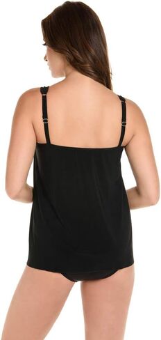 Miraclesuit Women's Swimwear DD-Cup Illusionist Mirage High Neckline Underwire Tankini Bathing Suit Top in Saudi Arabia