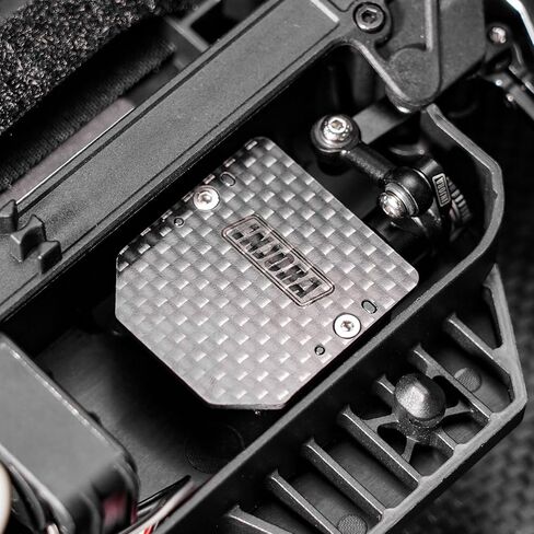 INJORA Carbon Fiber & Aluminum Servo Mount for 1/16 Arrma Mojave Grom 1/12 Losi Nascar in Kuwait