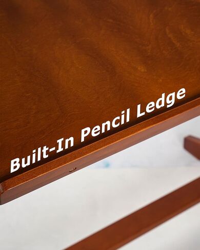 طاولة صياغة خشبية قابلة للتعديل قابلة للتعديل ، 35 "x24" مكتب رسم الجوز للفن والرسم والرسم والكتابة in Kuwait