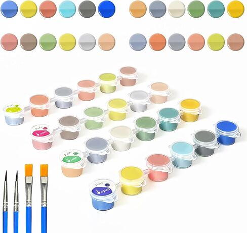 Underglaze للسيراميك ، الصقيل السيراميك DIY للمبتدئين ، 3 Mini Pack Pottery Glaze مع الأدوات. in Kuwait
