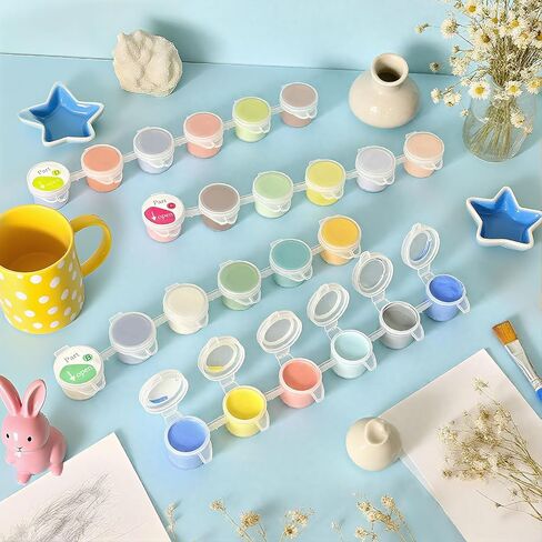 Underglaze للسيراميك ، الصقيل السيراميك DIY للمبتدئين ، 3 Mini Pack Pottery Glaze مع الأدوات. in Kuwait