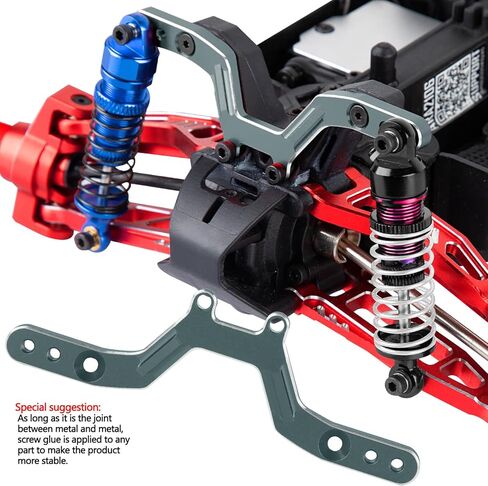 أجزاء ترقية برج الصدمة الخلفية الأمامية RC لـ 1/14 Typhon Grom Mega 380 تم تجاهلها ، 1/14 Typhon Grom 223S DSC ، تصاعد Tower Stower الصدمة الأمامية للألومنيوم. in Kuwait